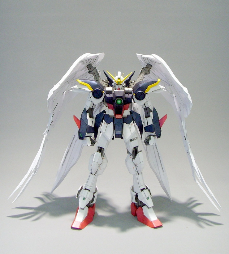 tall: Zero!  29cm Wing Big Papercraft  Size gundam Photoreview Images papercraft Gundam