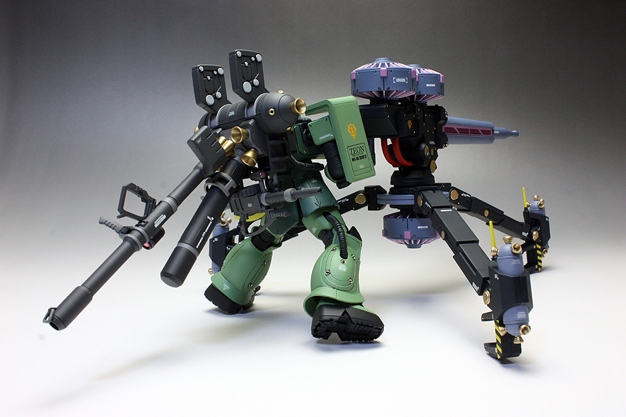 HG 1/144 [Gundam Thunderbolt] MS-06 Zaku II + Big Gun Set: AMAZING Improved  & Detailed Big Gun by Masaki!!! Full Photoreview [WIP too] No.28 Big or  Wallpaper Size Images – GUNJAP