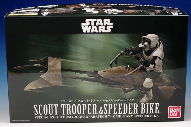 Bandai x Star Wars 1/12 Scout Trooper and Speeder Bike (assembled 
