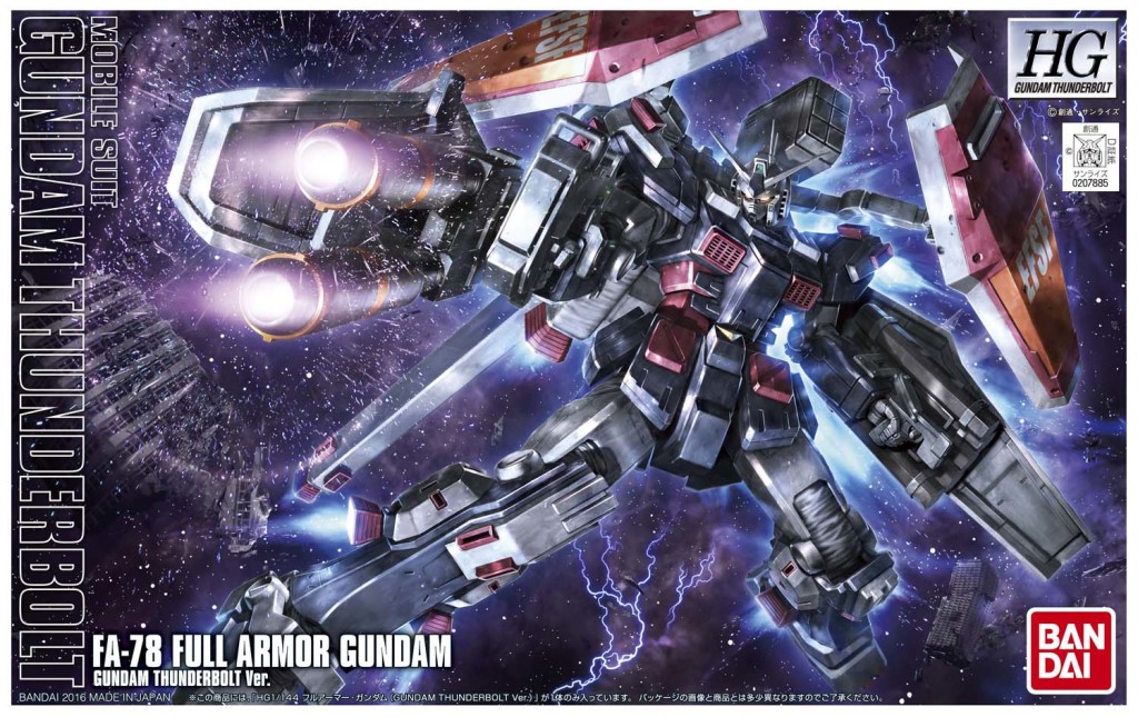 HGGT 1/144 FA-78 FULL ARMOR GUNDAM THUNDERBOLT Ver. Just Added New Official Images, Box Art, Full Info