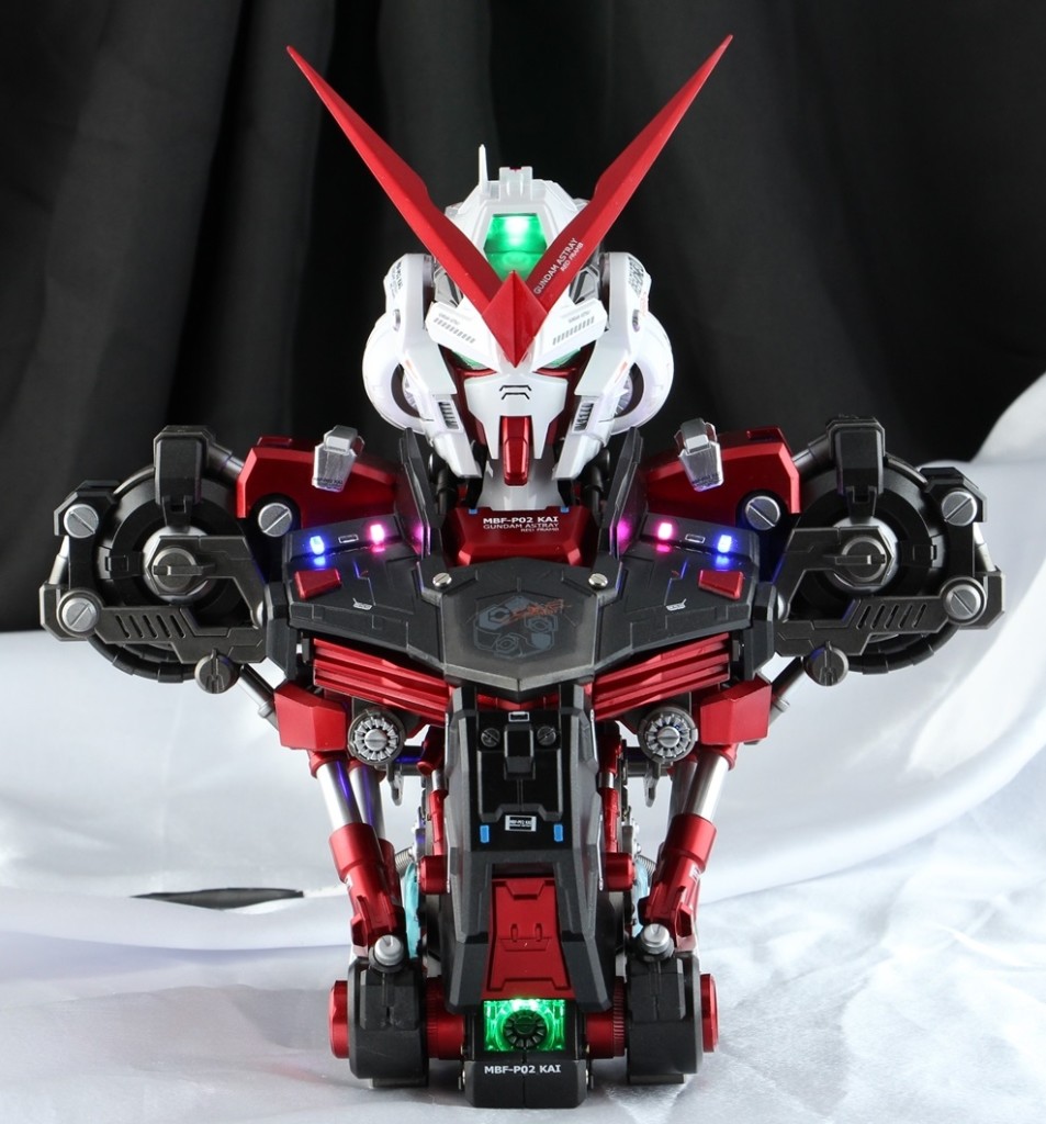 slimeponpon's 1/35 GUNDAM ASTRAY RED FRAME Head Desktop Model. Full REVIEW, Info