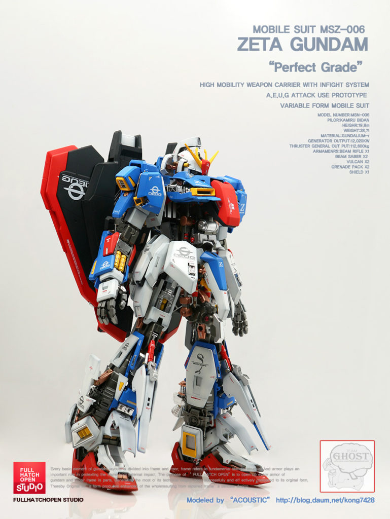 PG 1/60 MSZ-006 ZETA GUNDAM FULL HATCH OPEN