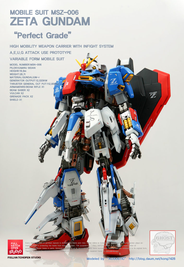 PG 1/60 MSZ-006 ZETA GUNDAM FULL HATCH OPEN