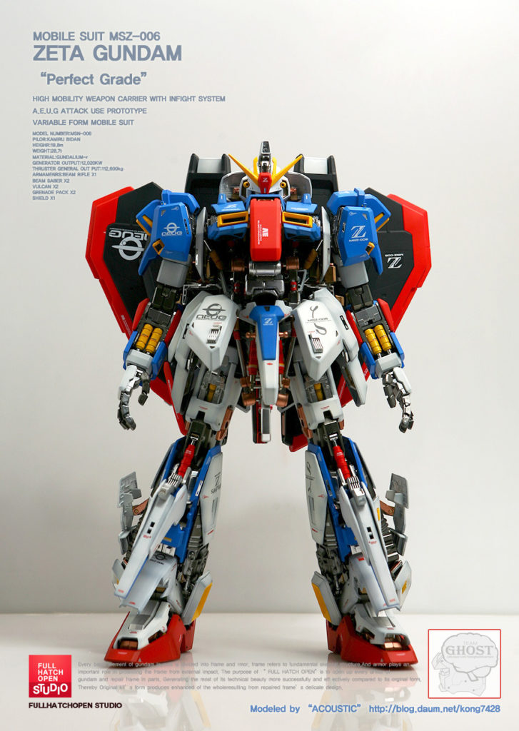 PG 1/60 MSZ-006 ZETA GUNDAM FULL HATCH OPEN