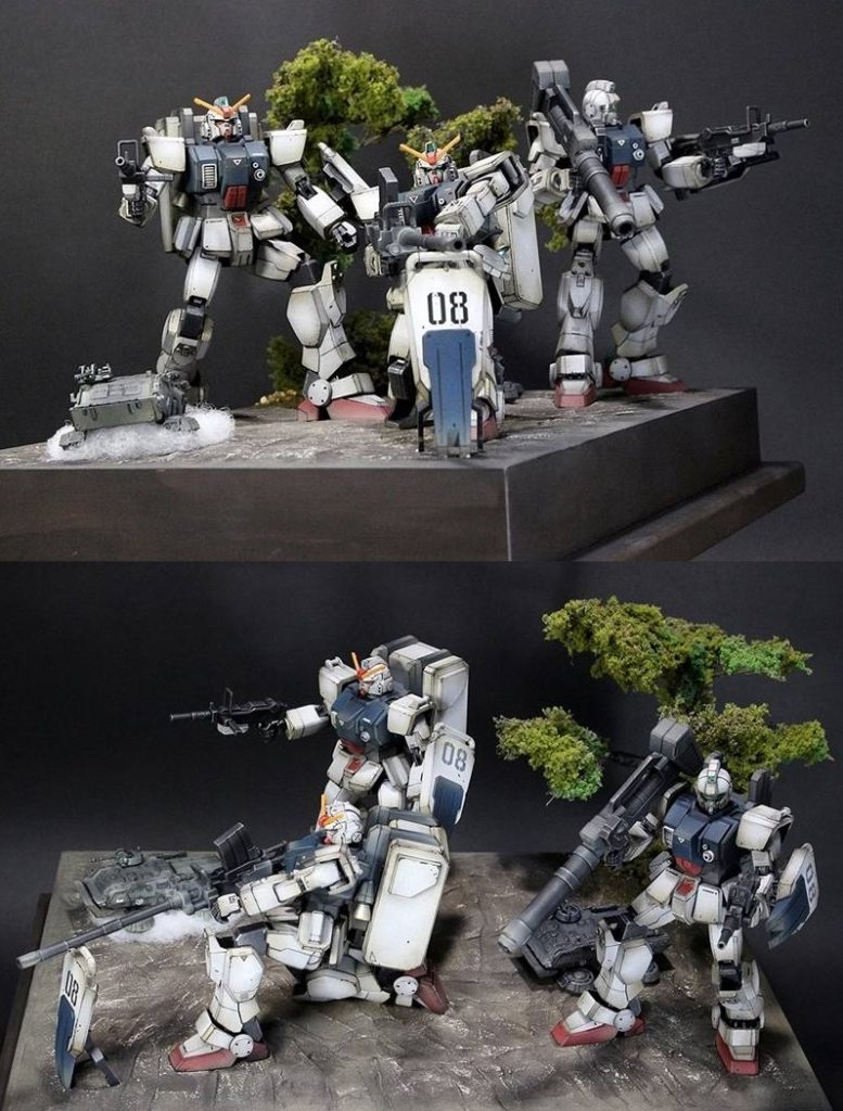 GUNPLA 1/144 DIORAMA: The 08th MS Team