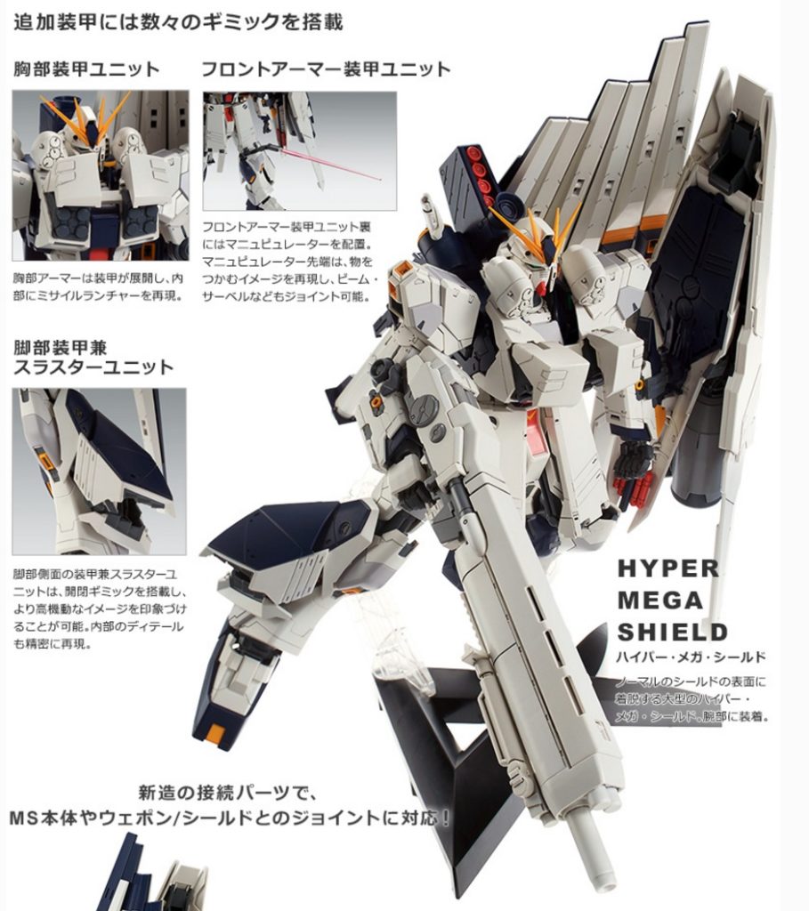 P-Bandai MG 1/100 Nu GUNDAM Ver.Ka HWS HEAVY WEAPON SYSTEM