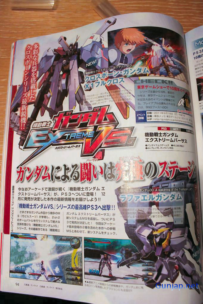 Mobile Suit Gundam Extreme Vs. hits PS3 December 1st, NEW BIG Size ...