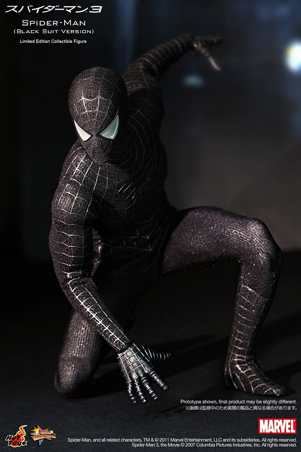 Preview: 1/6 Spider-Man Black Suit Ver. Limited Ed. (Hot Toys) No.13 ...