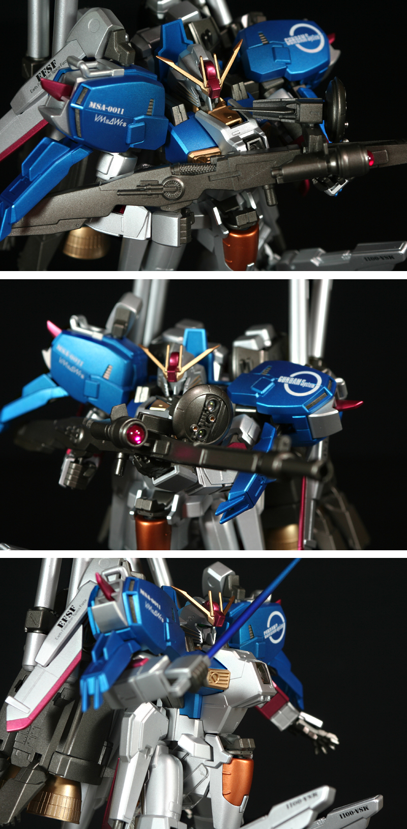 1/144 HGUC EX-S Gundam: Assembled/Painted: Big Size Images – GUNJAP