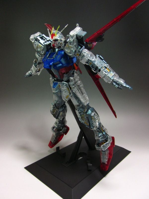 Perfect Grade Aile Strike Sky Grasper Clear Color Assembled No18 Big Size Images Gunjap