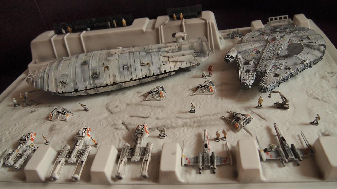 Vintage Kit Star Wars Rebel Base (Diorama). Assembled, Painted. Photoreview Big Size Images