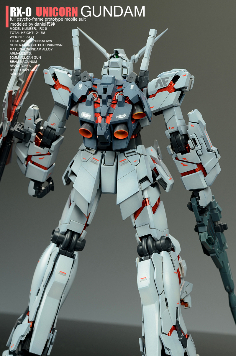 1/100 RX-0 Unicorn Gundam (w/Cage), Painted Build. Full Photoreview. No ...