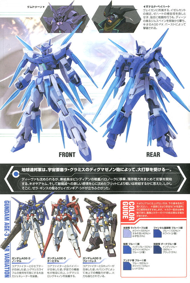 HG 1/144 Gundam AGE-FX Burst: Full Manual Scans. (No.12 Big or ...