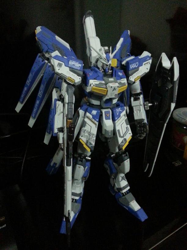 1/100 Hi Nu Gundam: Modeled by 次男 . Photoreview Big Size Images – GUNJAP