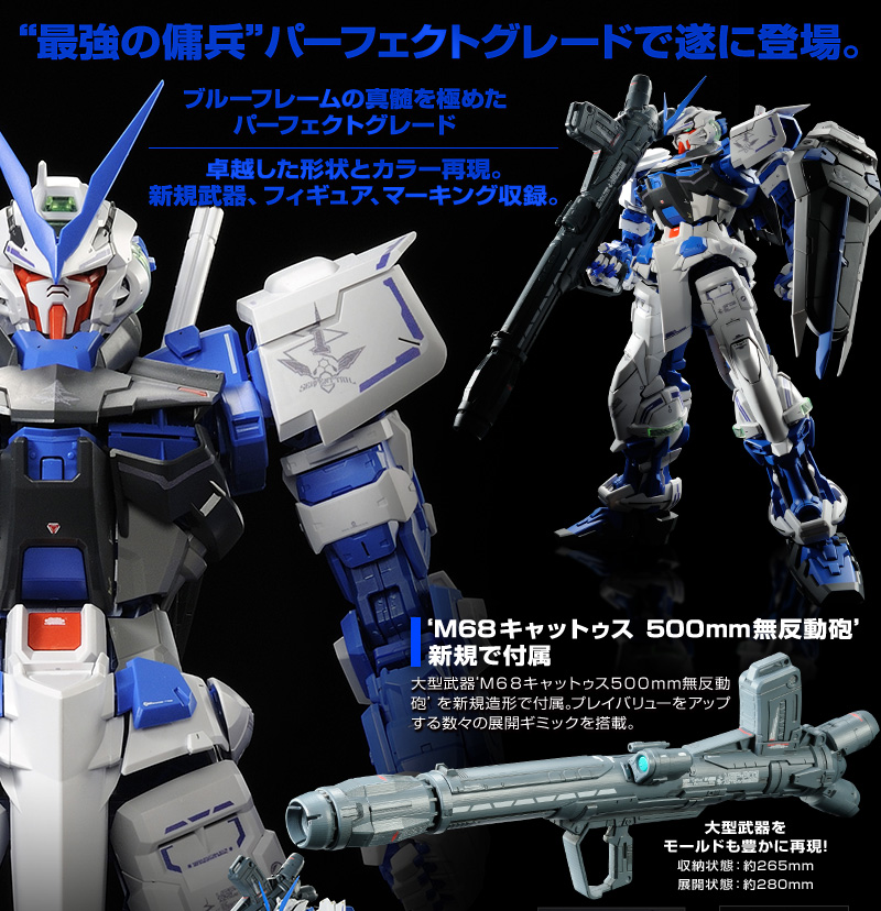 Premium Bandai PG 1/60 MBF-P03 Gundam Astray [Blue Frame]: Full ...