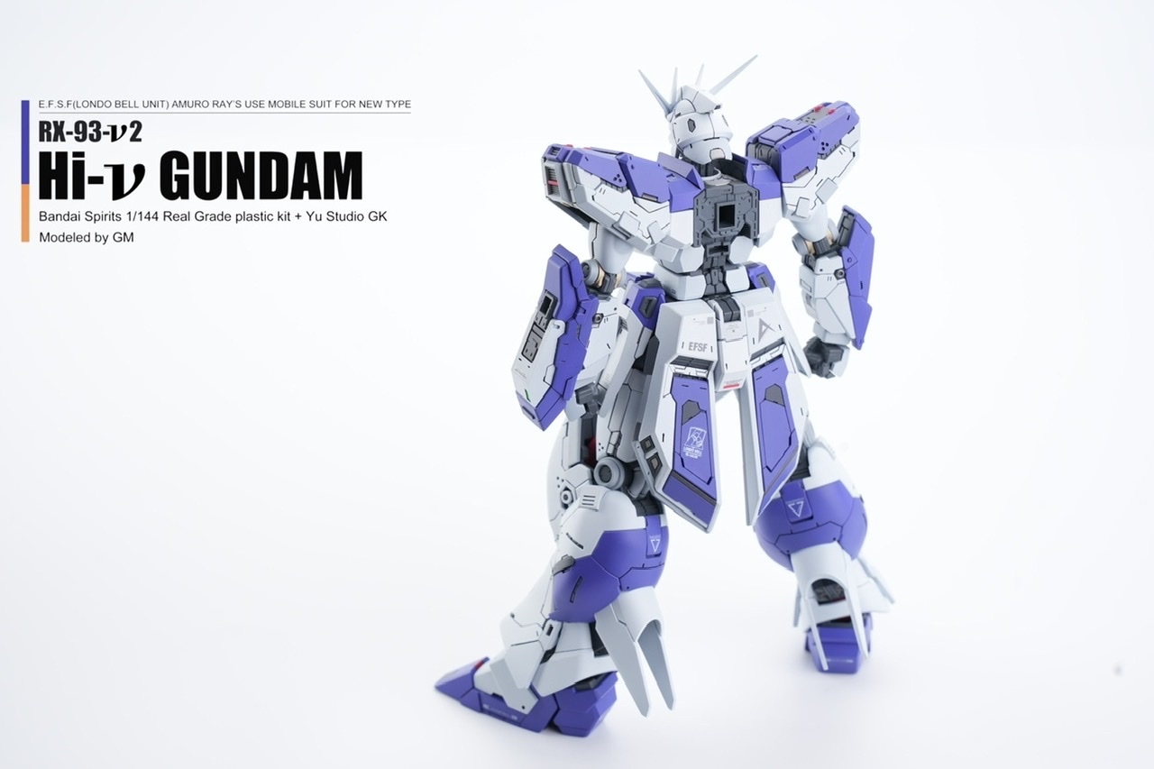 RG 1/144 + Yu Studio GK's Hi-ν Gundam HWS – GUNJAP