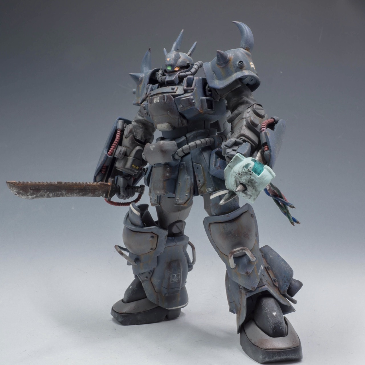 HGUC Gouf Custom Assault Type “Blue Demon” custom – GUNJAP